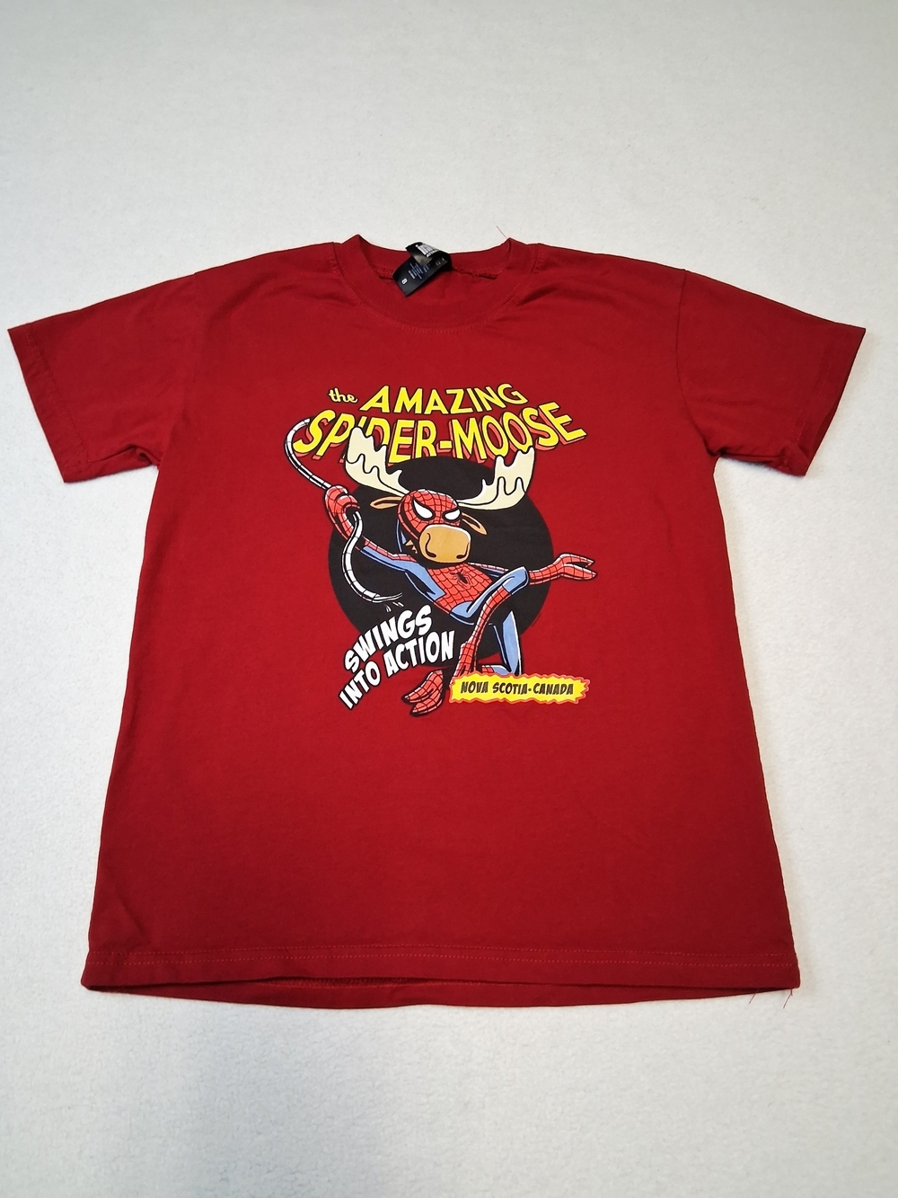 4/20$ ,Kids Red Spider-Moose Graphic Tee